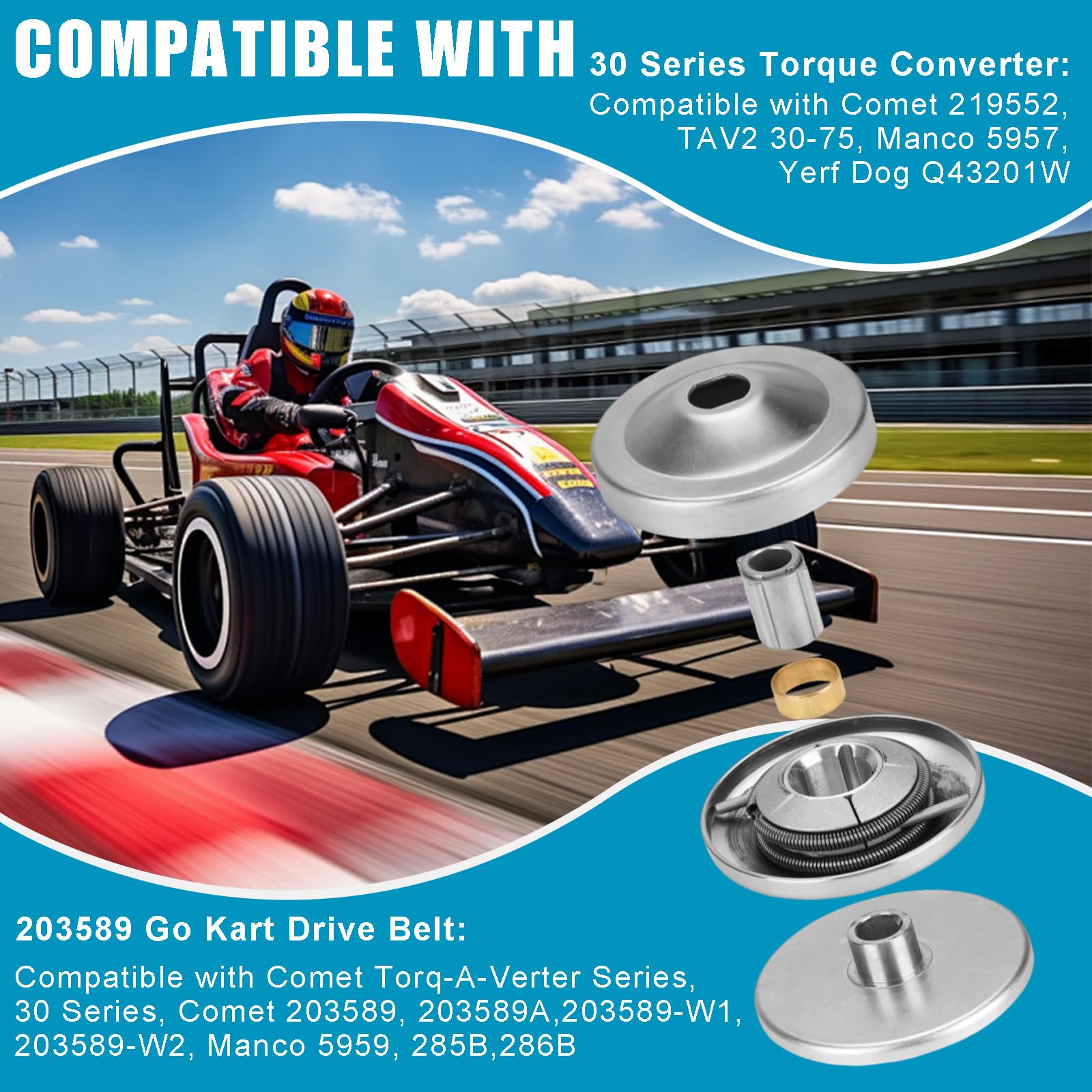 その他 non Amazon.com: 30 Series Torque Converter Clutch, Go Kart