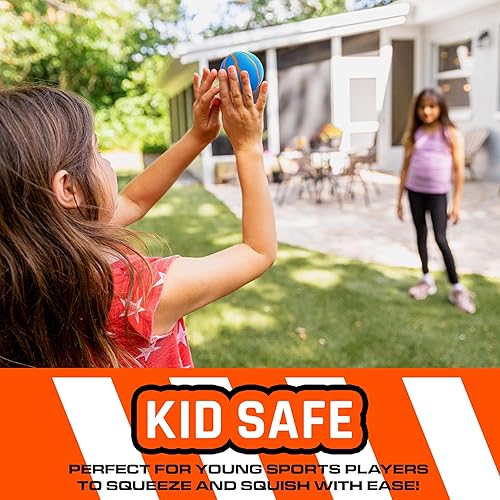 Miniatura 5 de NERF Juego de pelotas deportivas de micro espuma para niños, juego de pelota de fútbol + baloncesto de espuma suave para aliviar el estrés,