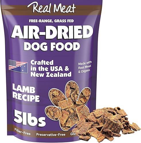 Miniatura 49 de Real Meat - Alimento para perros secado al aire con cordero y pescado real, bolsa de 5 libras de alimento real para perros de carne real sin granos