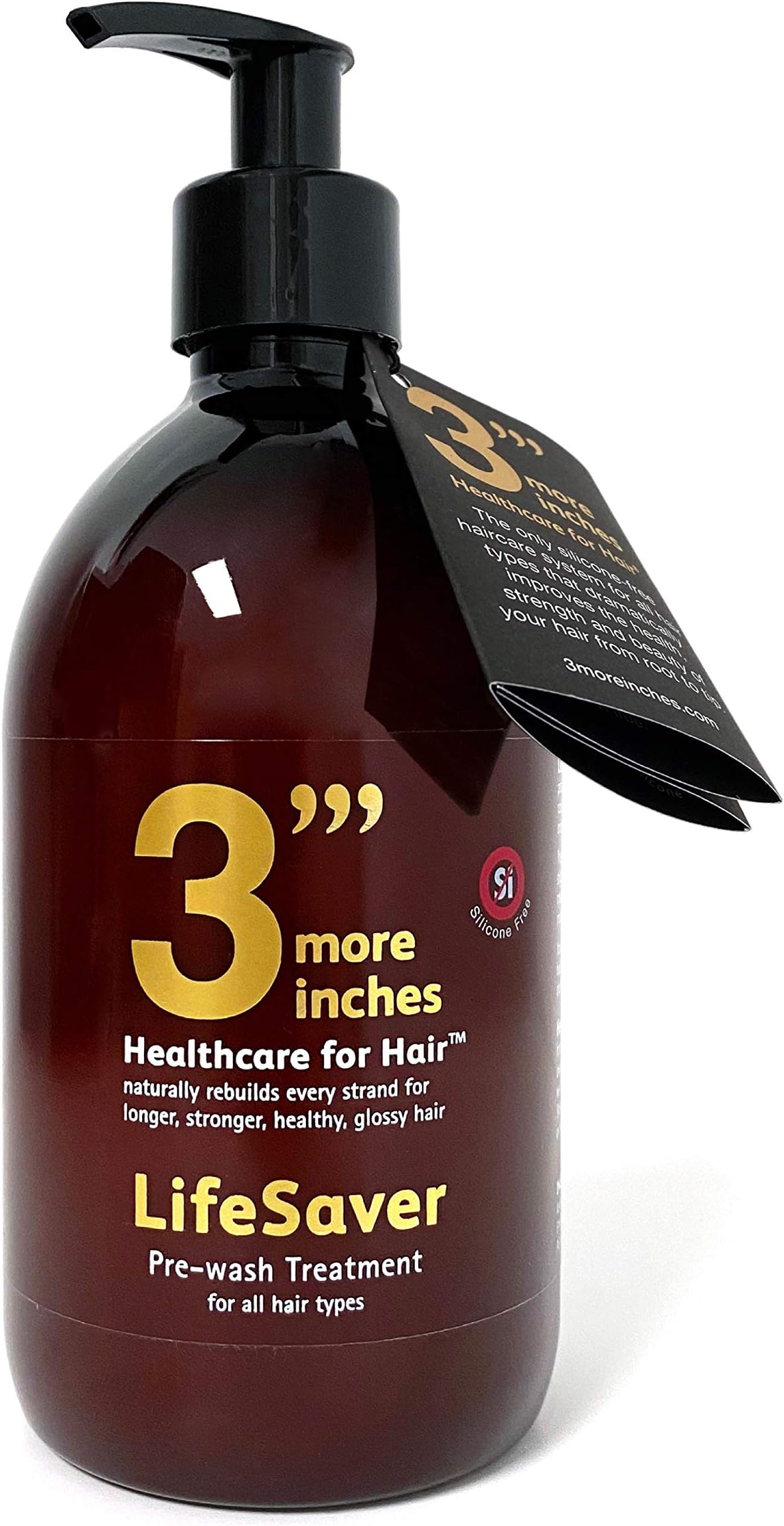 3"' Lifesaver Prewash Treatment 500ml - Hair Repair Pre-Shampoo - Broken Bond Restore Treatment - Sulphate & Silicone Free, No Added Fragrance - Hair Care by Michael Van Clarke