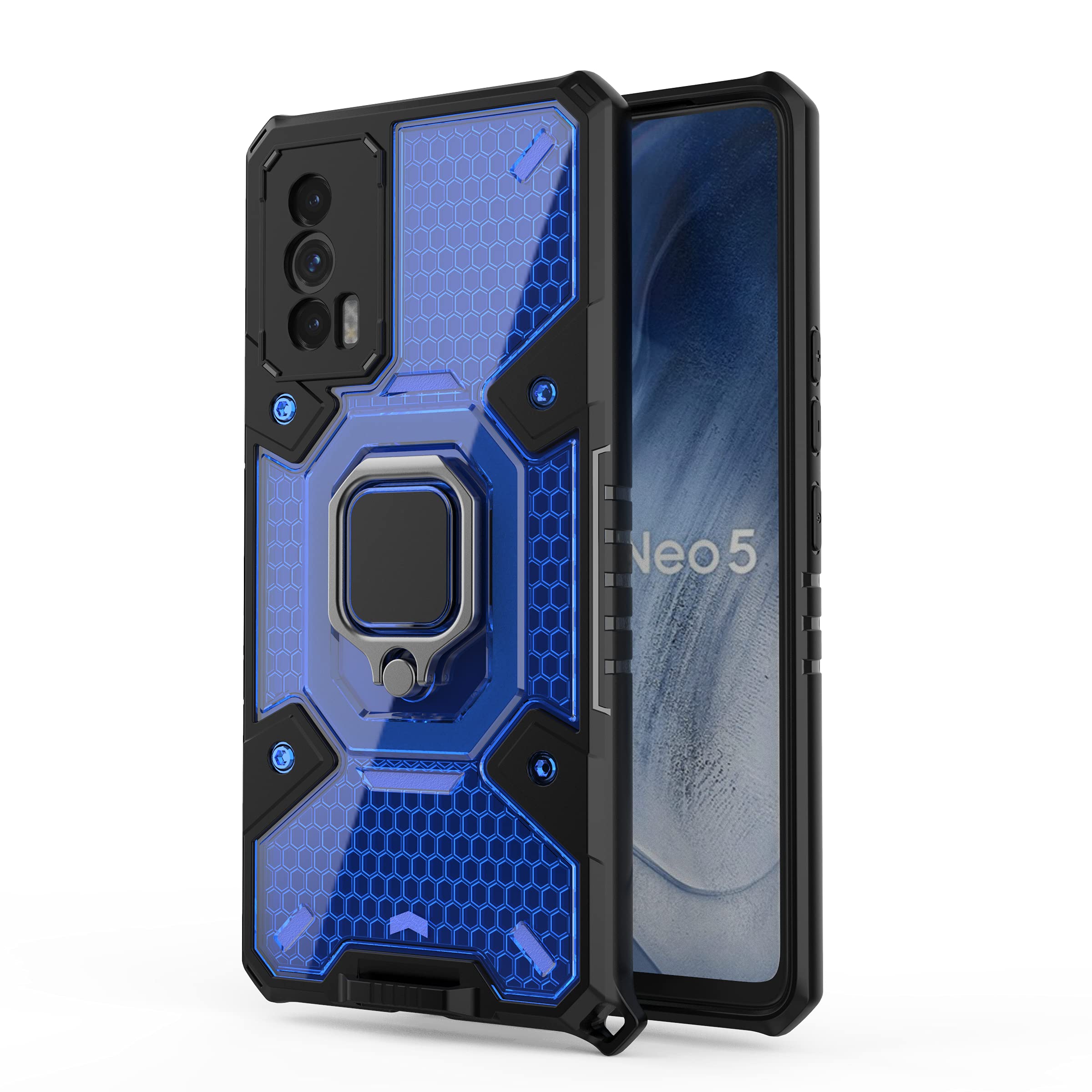 zivite Thermoplastic Polyurethane Tough Armor Bumper Back Case Cover For Iqoo 7|Ring Holder & Kickstand In-Built|360 Degree Protection Back Case Cover For Iqoo 7 (Blue) (B0D5HJBLGP) Amazon Price History, Amazon Price Tracker
