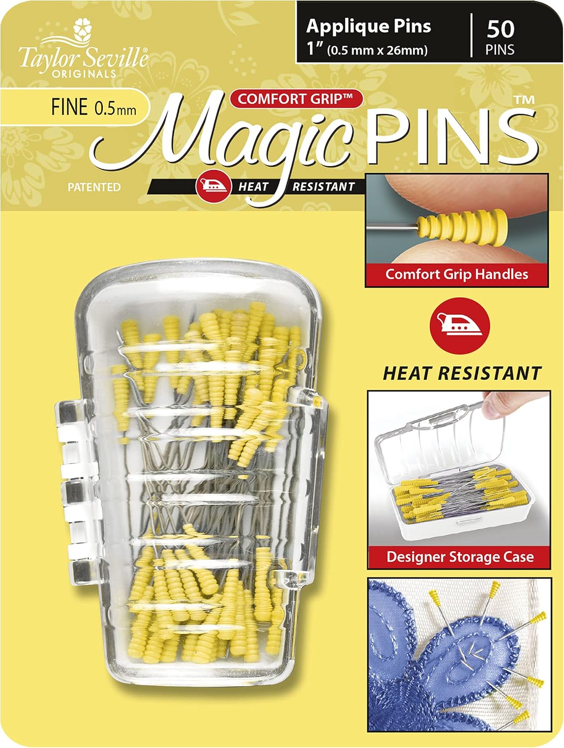 Taylor Seville Magic Pins Applique Fine 50pc