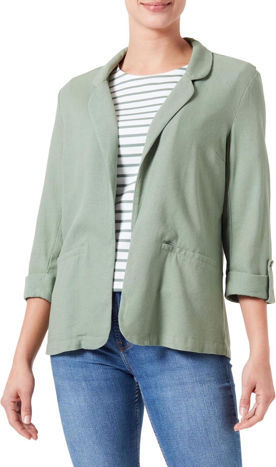 Vero Moda Blazer - light grey melange/lichtgrijs