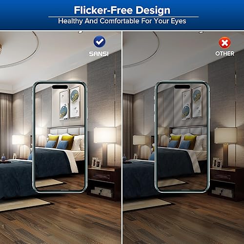 Miniatura 3 de SANSI Bombilla LED A19 equivalente a 350 W, bombilla brillante de 5500 lúmenes, no regulable, bombilla LED blanca de luz diurna E26 de 5000 K, 22.5