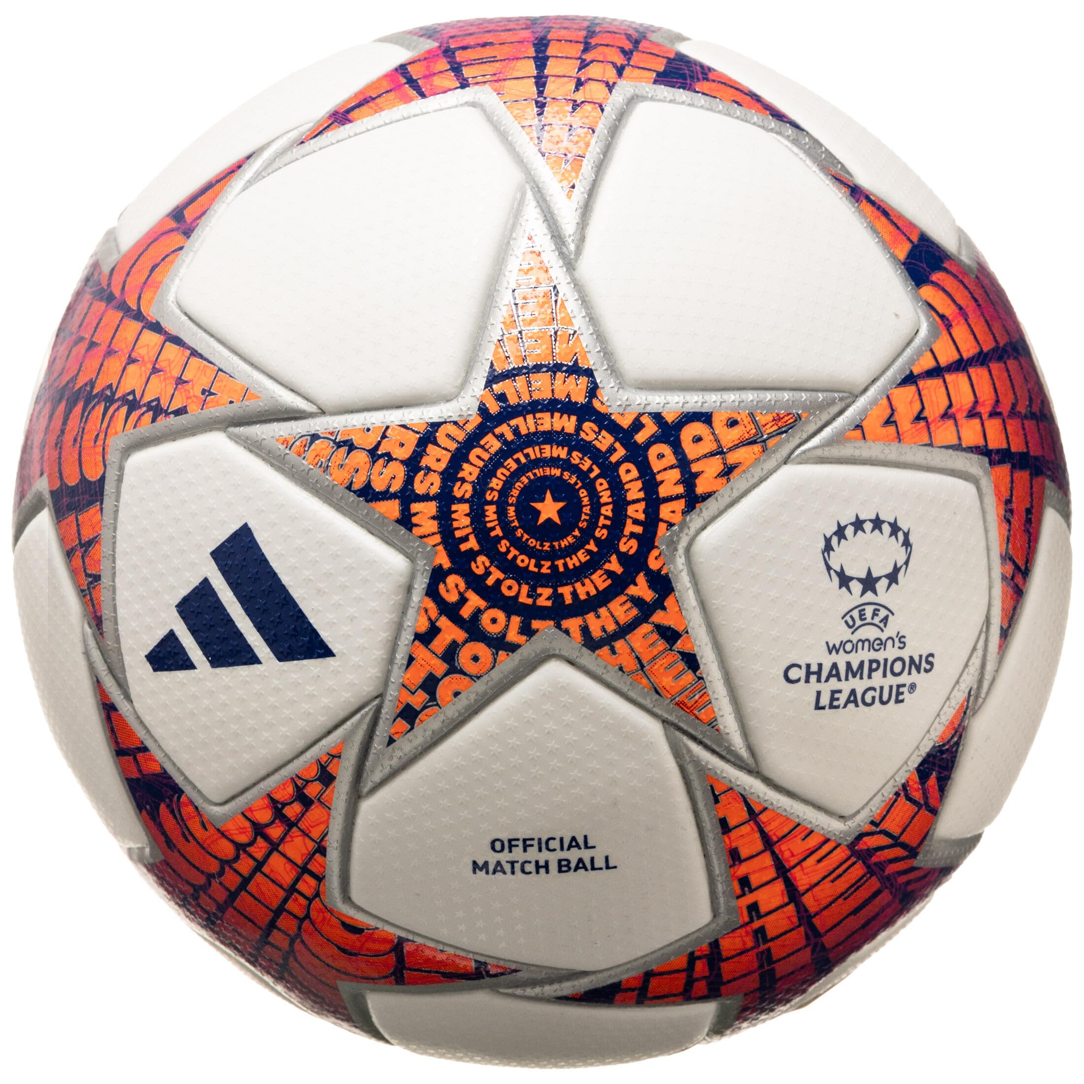 adidas Unisex Adulto Ball (Thermal-Bonding) Wucl Pro, Top:White/Silver Met./Shock Pink/Shock Purple Bottom:Team Royal Blue/Solar Orange, IA0958, 5