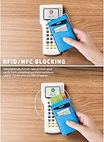 Vista 58 de VULKIT Card Holder with Money Pocket Pop Up Wallet RFID Blocking Slim Metal Bank Card Case Holds 5 Cards and Notes Gris (Space Grey)