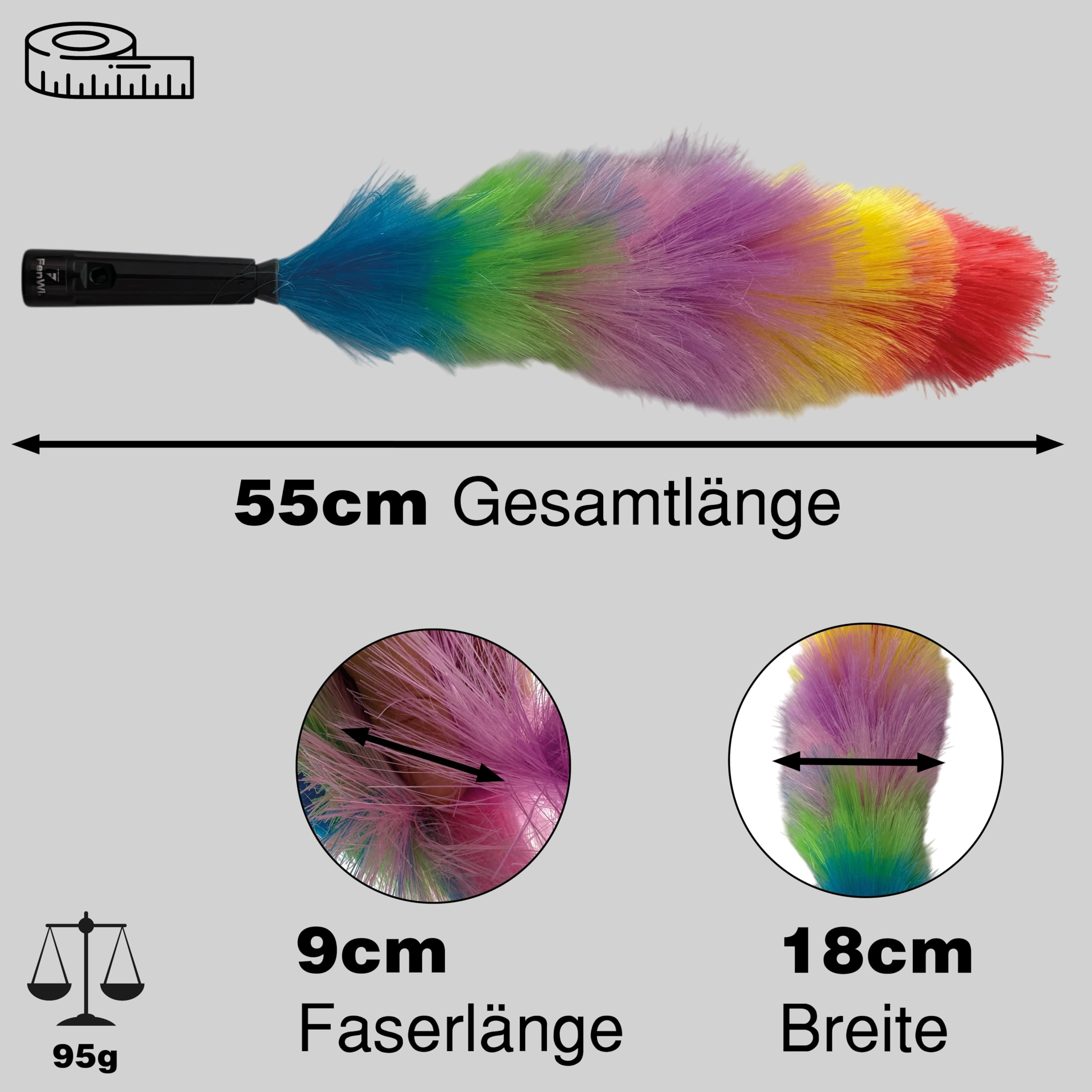 FenWi Eckbesen und Staubwedel als Zubehör zu FenWi Alu-Teleskopstangen und Teleskop-Fensterwischer-Profi-Set und Teleskopset`s
