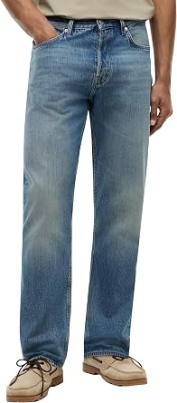 Tommy Hilfiger Men's Relaxed Straight River Ken Blue Mw0mw42330 Loose