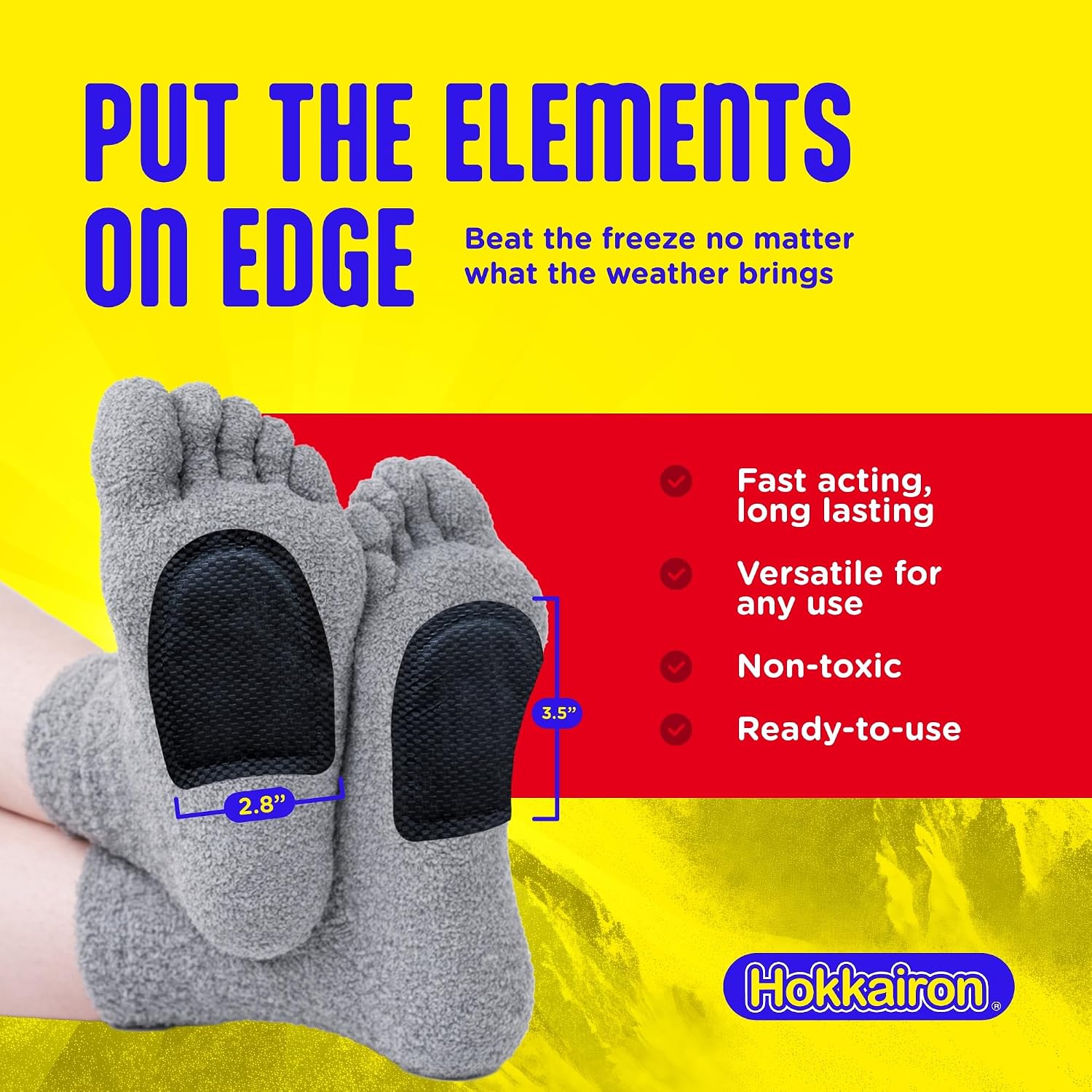 Warmers, Air Activated Hand, Socks, & Body Warmers, Cold Weather Gear for Travel and Outdoor Winter Activities, Camping Essentials, Disposable Adhesive Design, Non Toxic, Multipacks