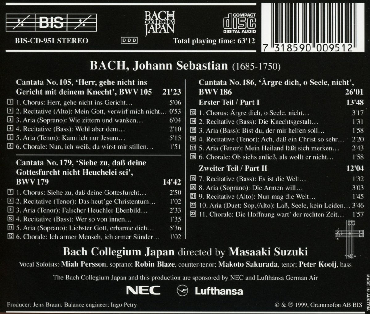 Bach Cantatas 10