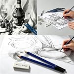 41-piece drawing pencil set, an art set for sketching and painting that includes colored pencils, portable sketch pencil set, art supplies suitable for beginners and artists