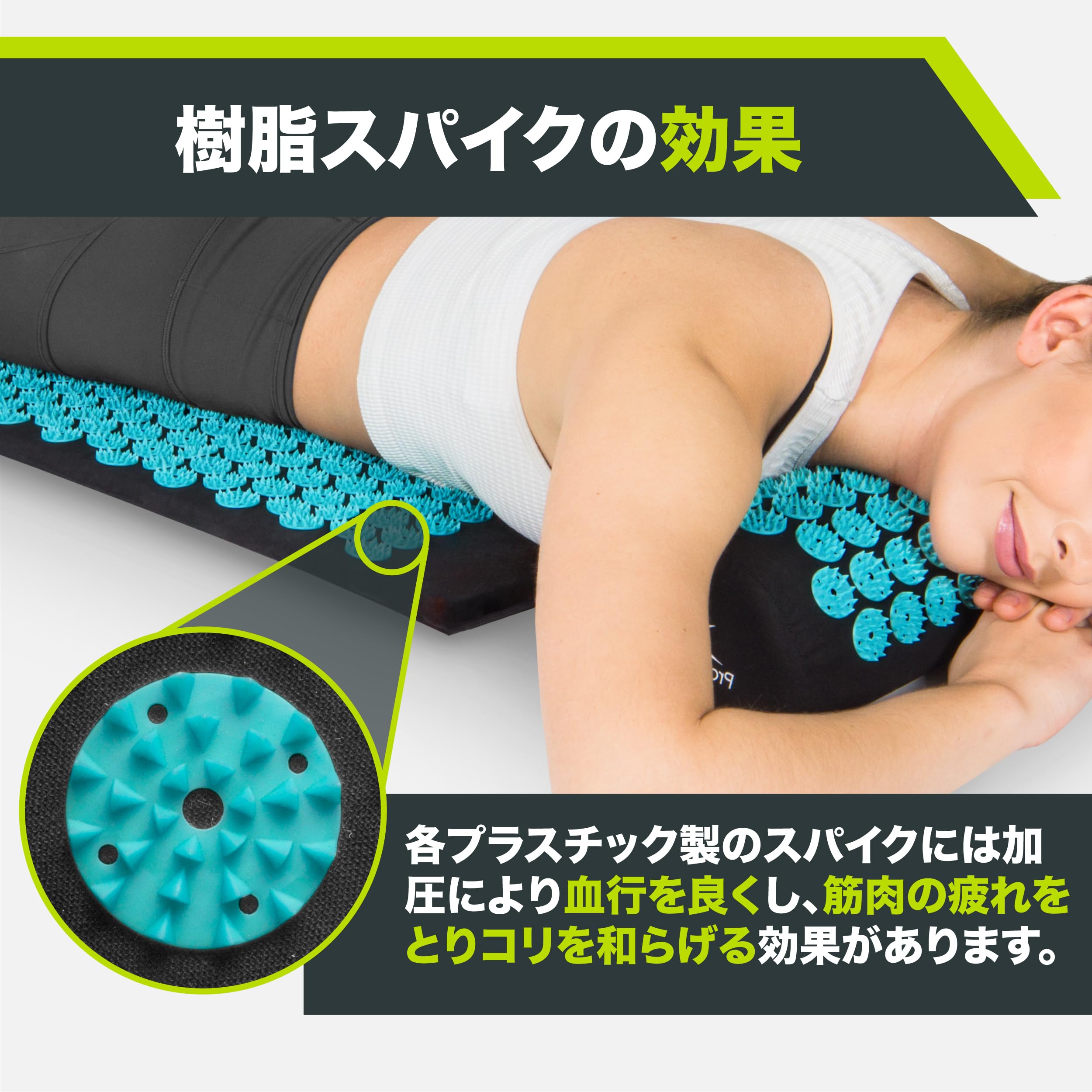 Amazon | ProsourceFit Acupressure Mat and Pillow Set for Back/Neck