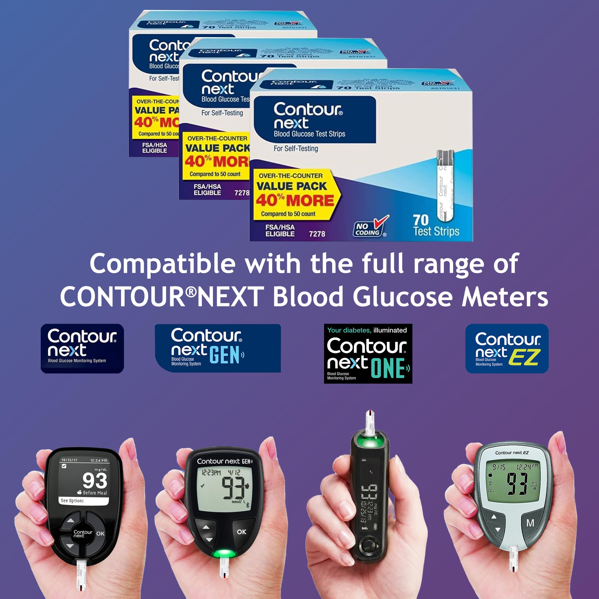 Ascensia Contour Next Test Strips - 210 Count -7 Ascensia Contour Next Test Strips - 210 Count -7