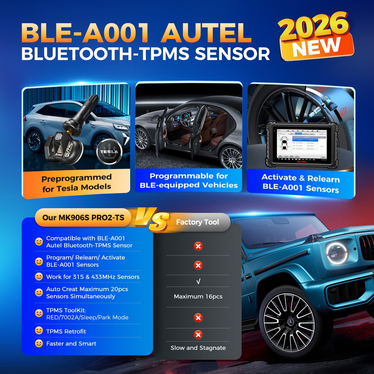 Autel MaxiCOM MK906S PRO2-TS Diagnosegerät, 2026 V2.0 Up von MS906 PRO-TS MK906 PRO-TS MS906 PRO MP900TS, Top TPMS & ECU Codierung, 3000+ Bidirektionale Scanner, 40+ Service, CAN FD DoIP, AutoScan 2.0 | V2.0 Ver MS906 PRO-TS MK906 PRO-TS MS906 PRO MP900TS