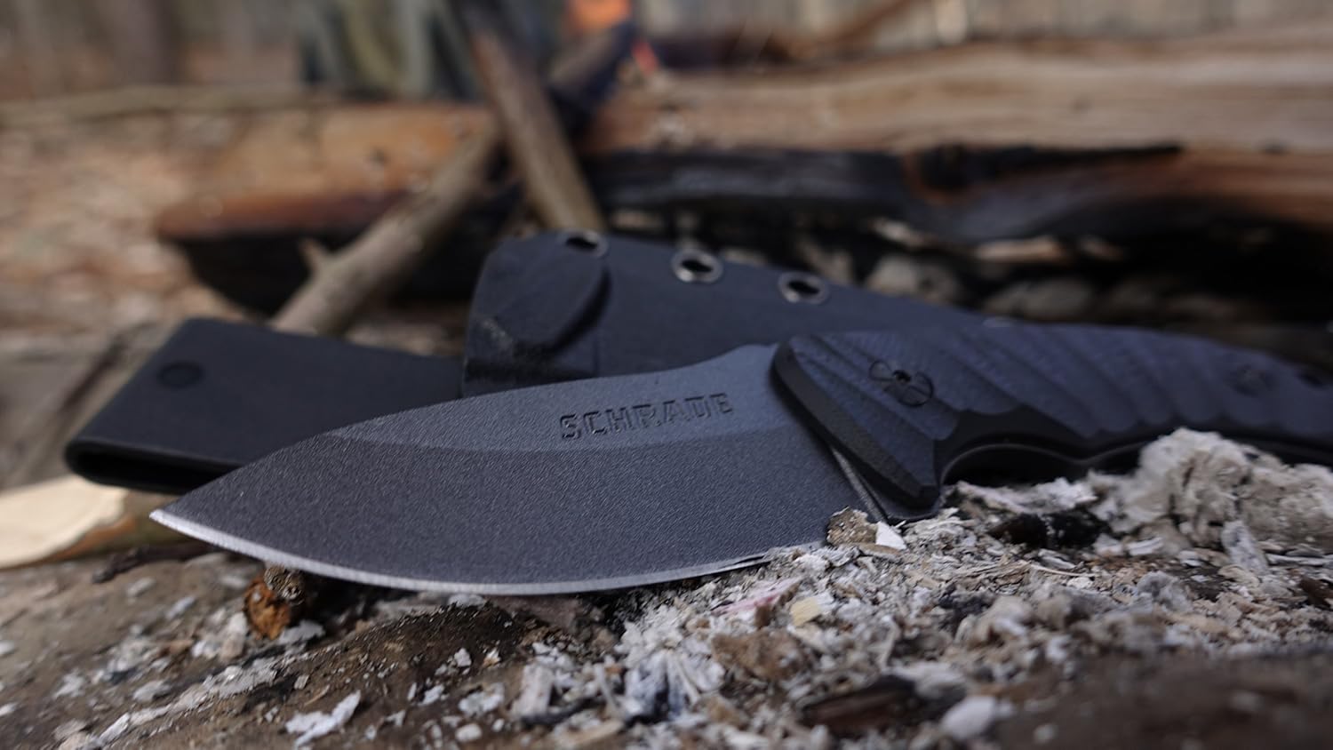 Schrade Fixed Blade Full Tang with 65MN High Carbon Steel Blade and G-10 Handle : Sports & Outdoors