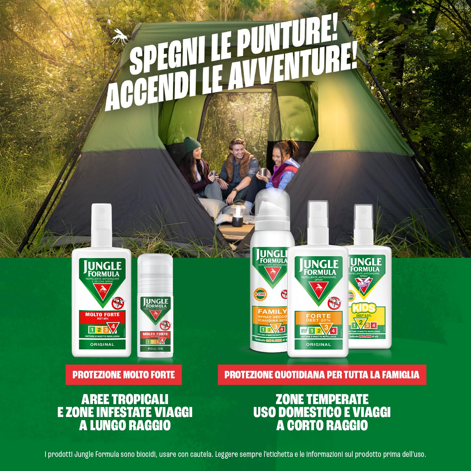 Jungle Formula Molto Forte Spray Repellente antizanzare - Fino a 9 ore di protezione - Zanzare, zecche, insetti aggressivi - Deet 50% - Condizioni estreme, viaggi tropicali e zone infestate - 75 ml