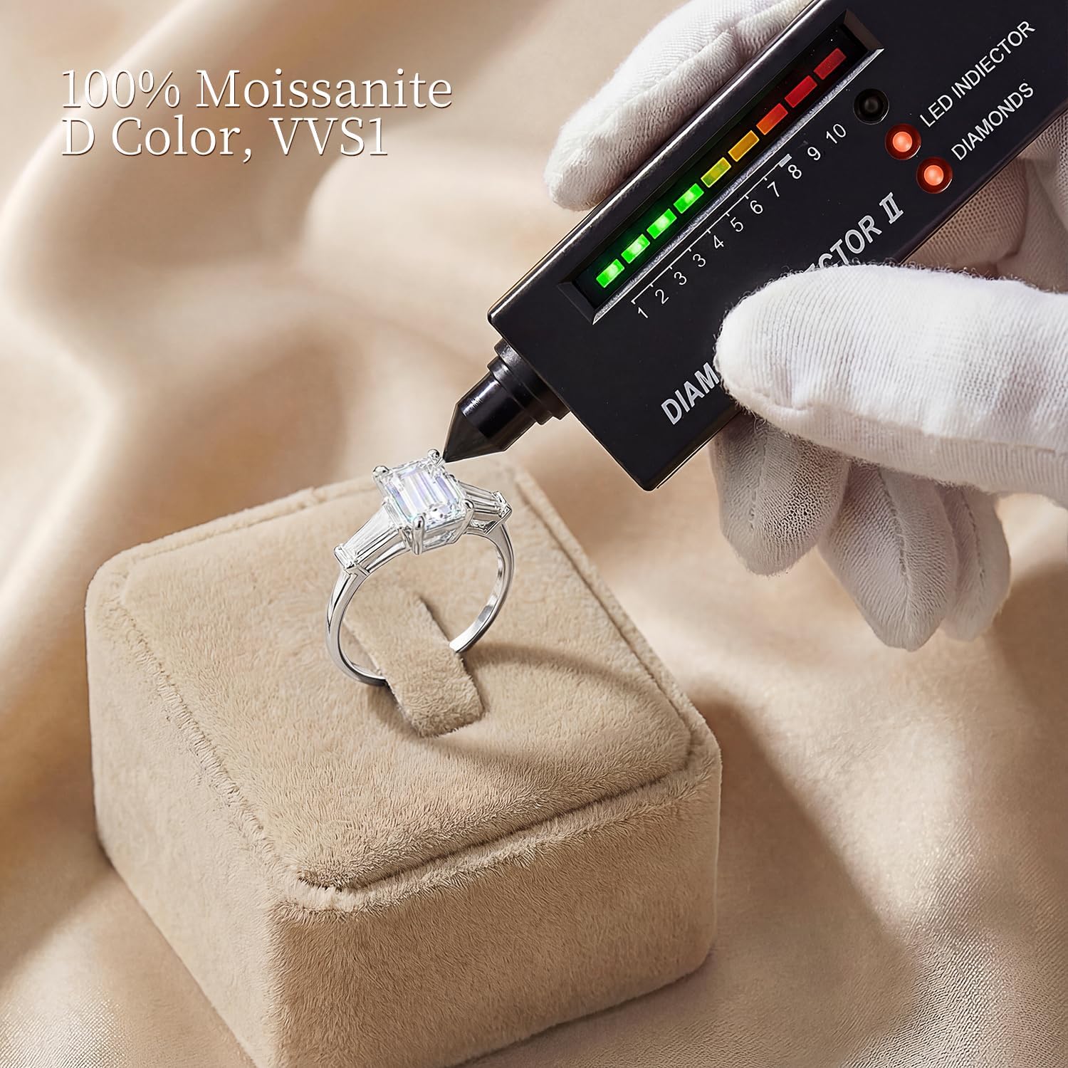 Moissanite Eternity Wedding Band, 2.14Ct, D Color, VVS1 S925 Sterling Silver Band Rings for Women, Moissanite Jewelry for Gifts Travel Engagement Wedding Promise Anniversary (Size 6-8)