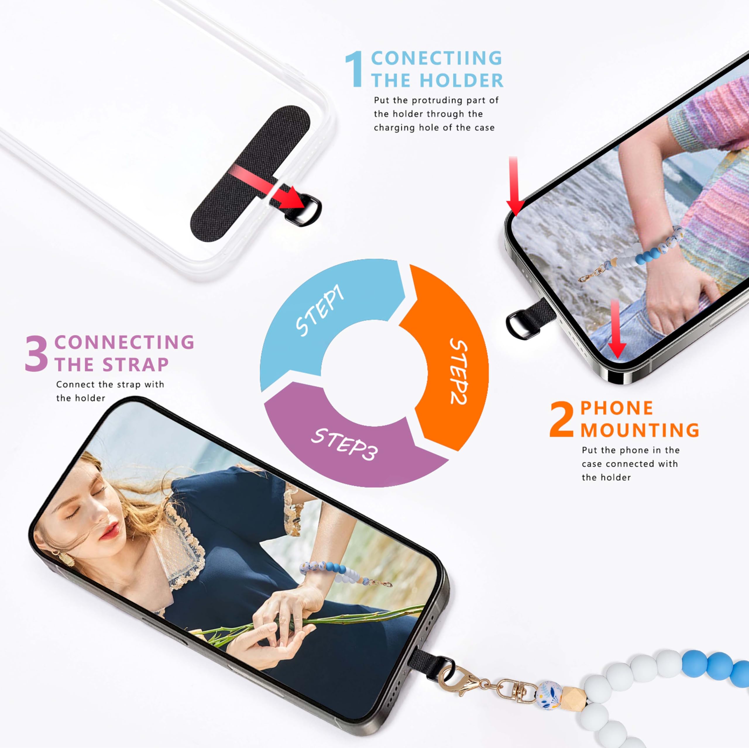 Theft Device Anti Theft Mobile Holder Phone Tether Anti Theft Phone Holder  Key-Bak Ratch-It