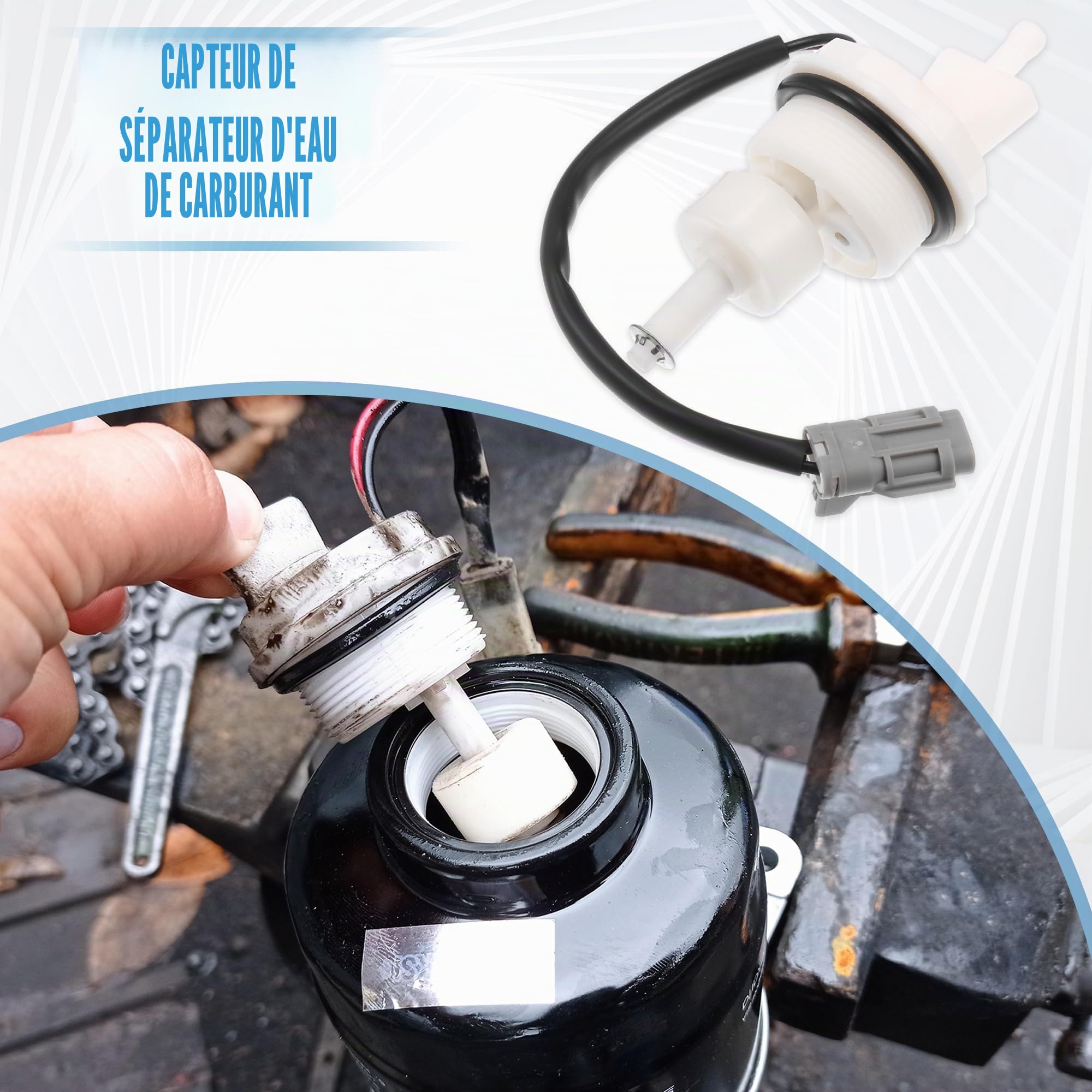 A ABSOPRO Capteur De Filtre À Carburant Pour Chevrolet Silverado 3500 2007-2011