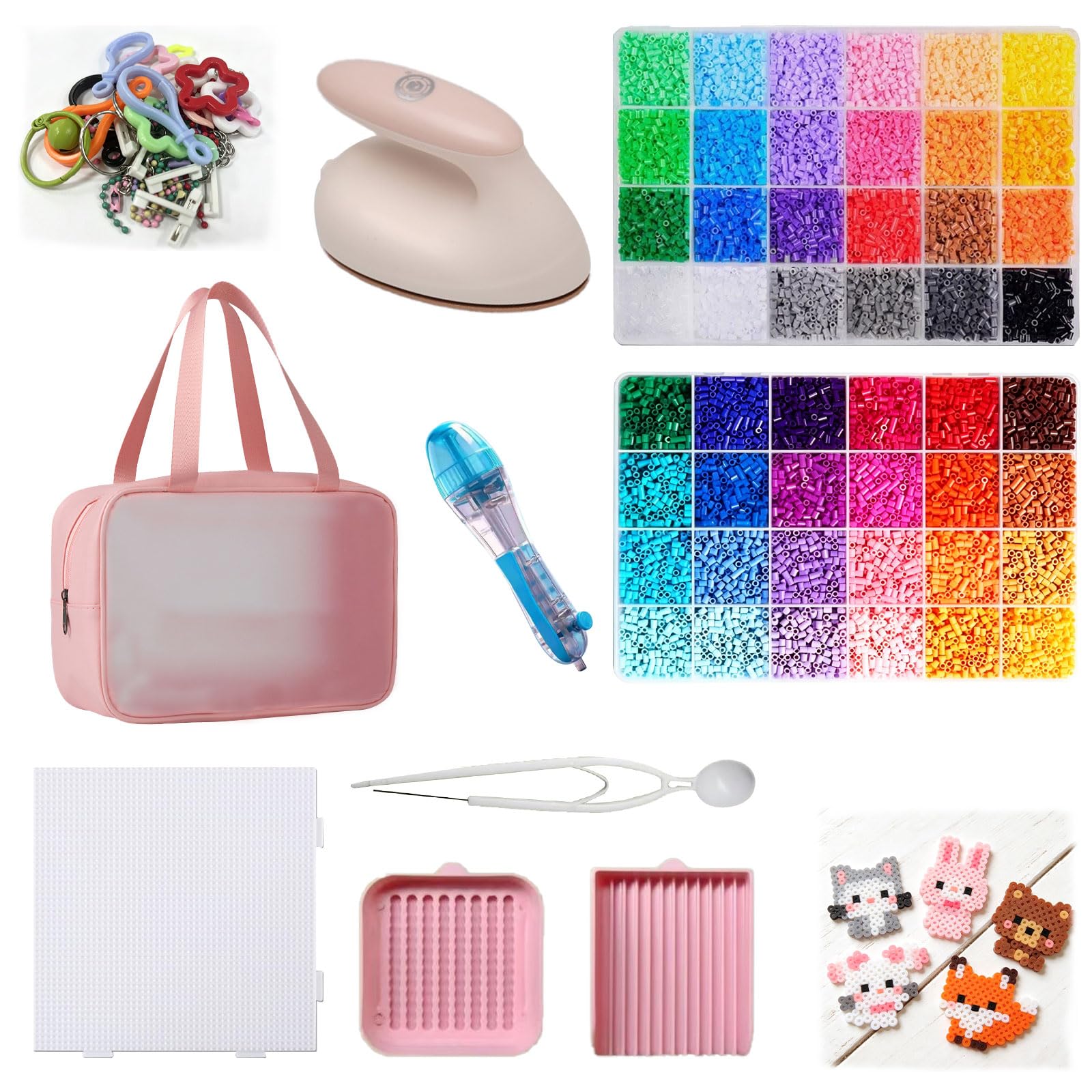 48 Colours Fuse Beads Kit with Accessories (Iron)