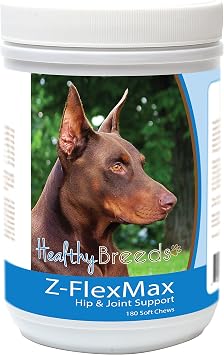 Healthy Breeds Doberman Pinscher Z-Flex Max Dog Hip and Joint Support 180 Count