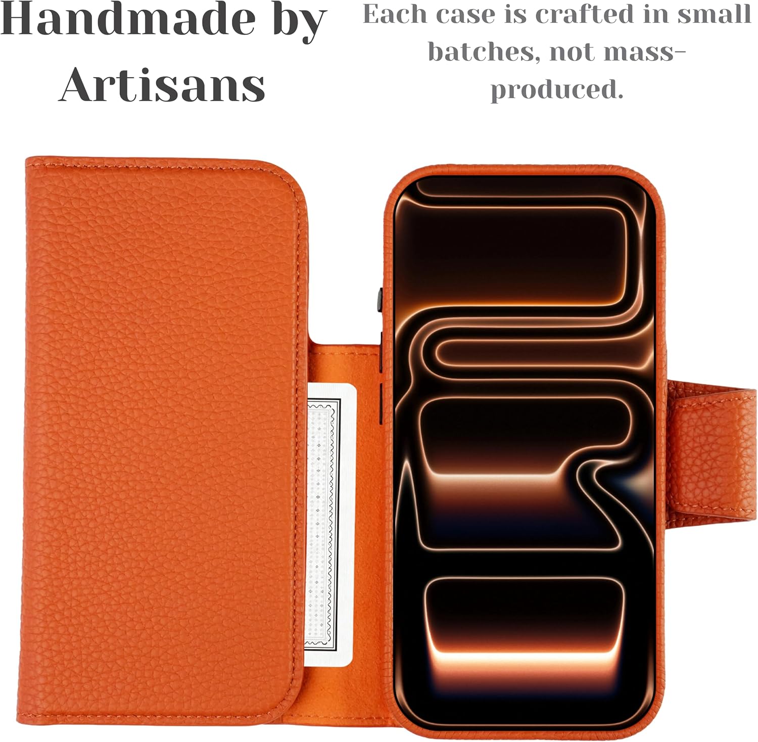 BLACKBROOK Tri-fold Wallet for iPhone 17 Pro – Tudor Full Grain Leather Magnetic 2-in-1 for MagSafe Folio Case, 8 Card Slots & 2 Cash Pockets, RFID Protection, Premium Gift Box