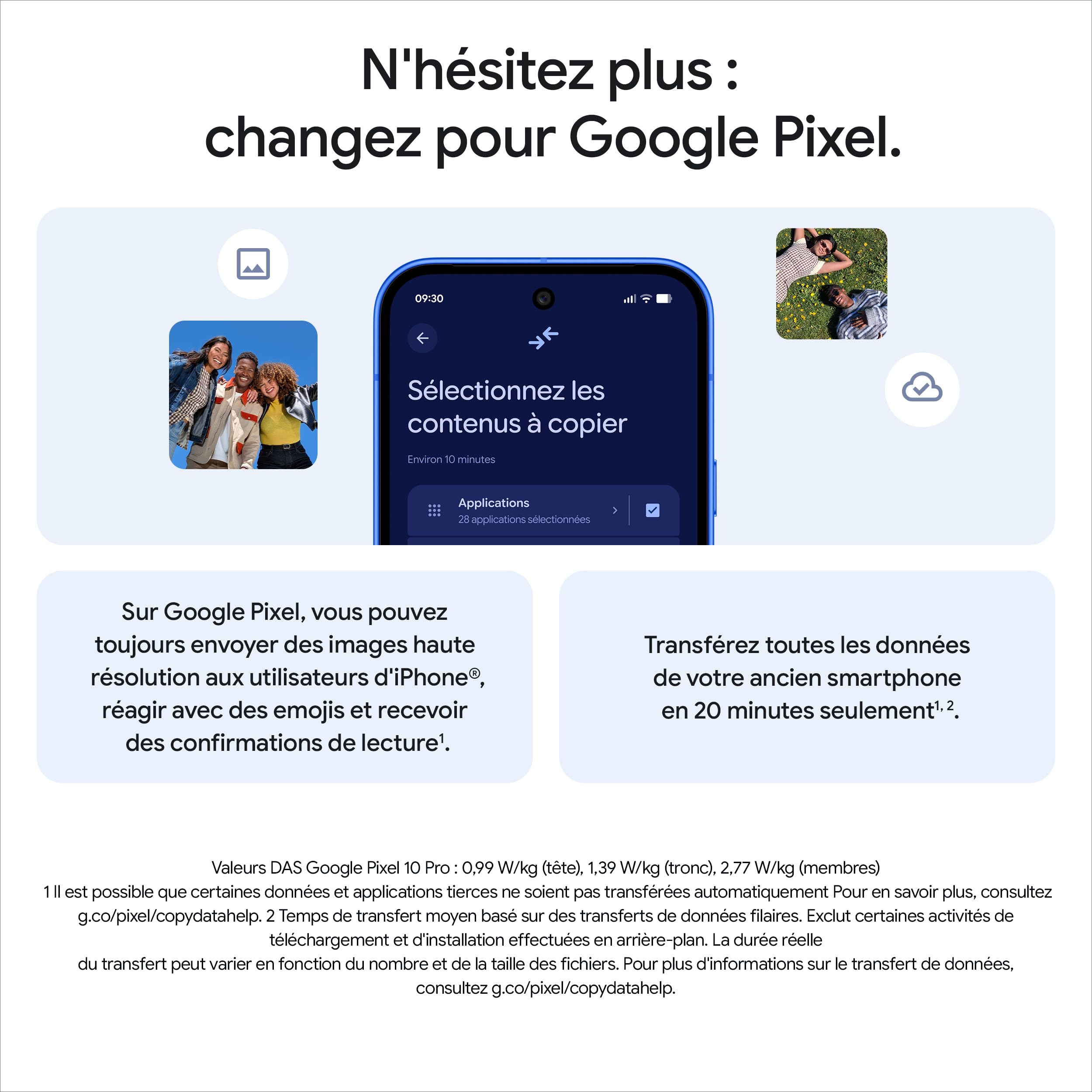 Google Pixel 10 – Smartphone Android débloqué avec Gemini, Triple Appareil Photo arrière avancé, Plus de 24 Heures d'autonomie et écran Super Actua 6,3″ – Noir Volcanique, 128GB