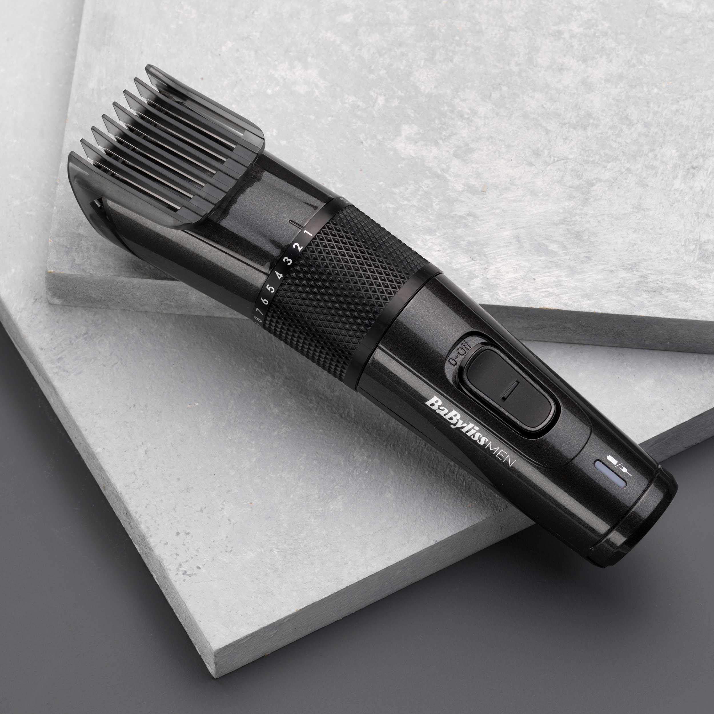 BaBylissMEN Tondeuse Cheveux Carbon Titanium pour cheveux et barbe et mini tondeuse de précision E978E
