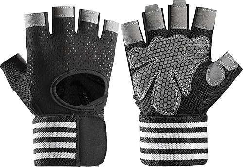 Guantes de entrenamiento para hombres, guantes de entrenamiento para mujer, guantes de levantamiento de pesas transpirables, guantes de silicona