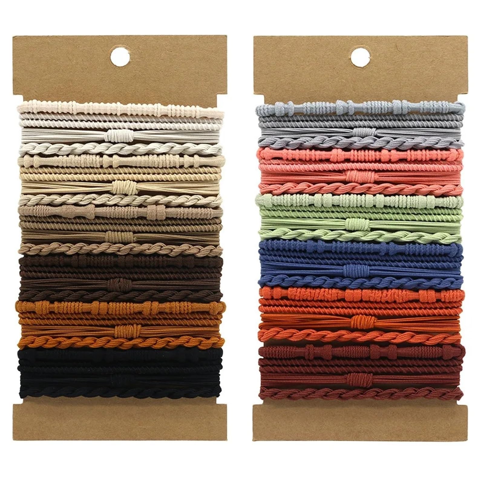 200 gomas elásticas para el pelo, para coleta, color café