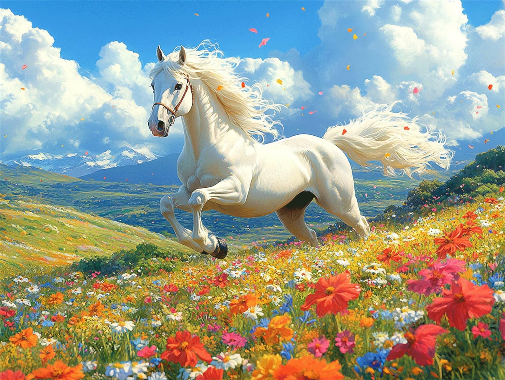 Puzzle 2000 Pieces Animal Puzzle Adulte 99x70cm, Printemps, n-480