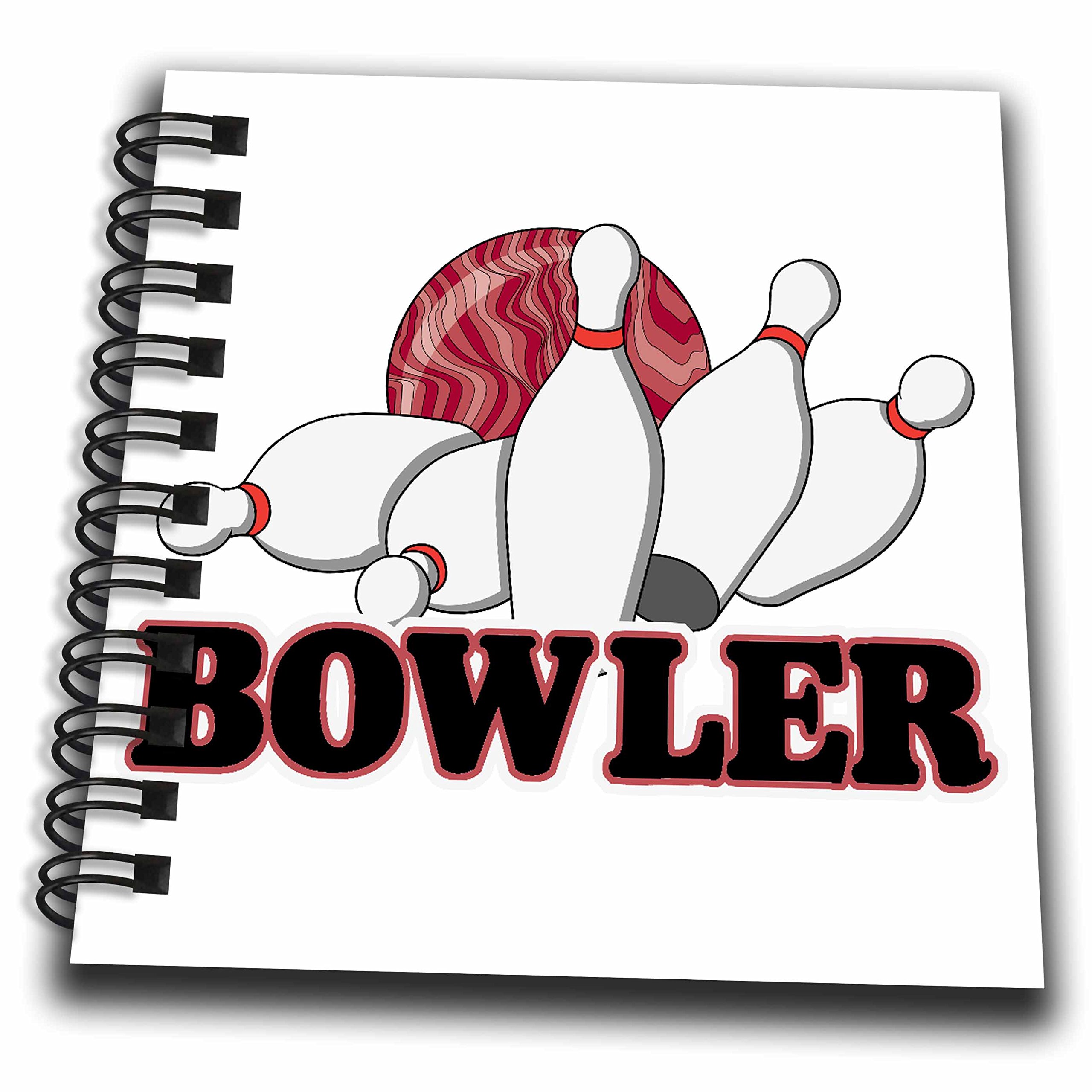 Mini bloc-notes 3dRose motif bowling un petit cadeau de sport original à offrir