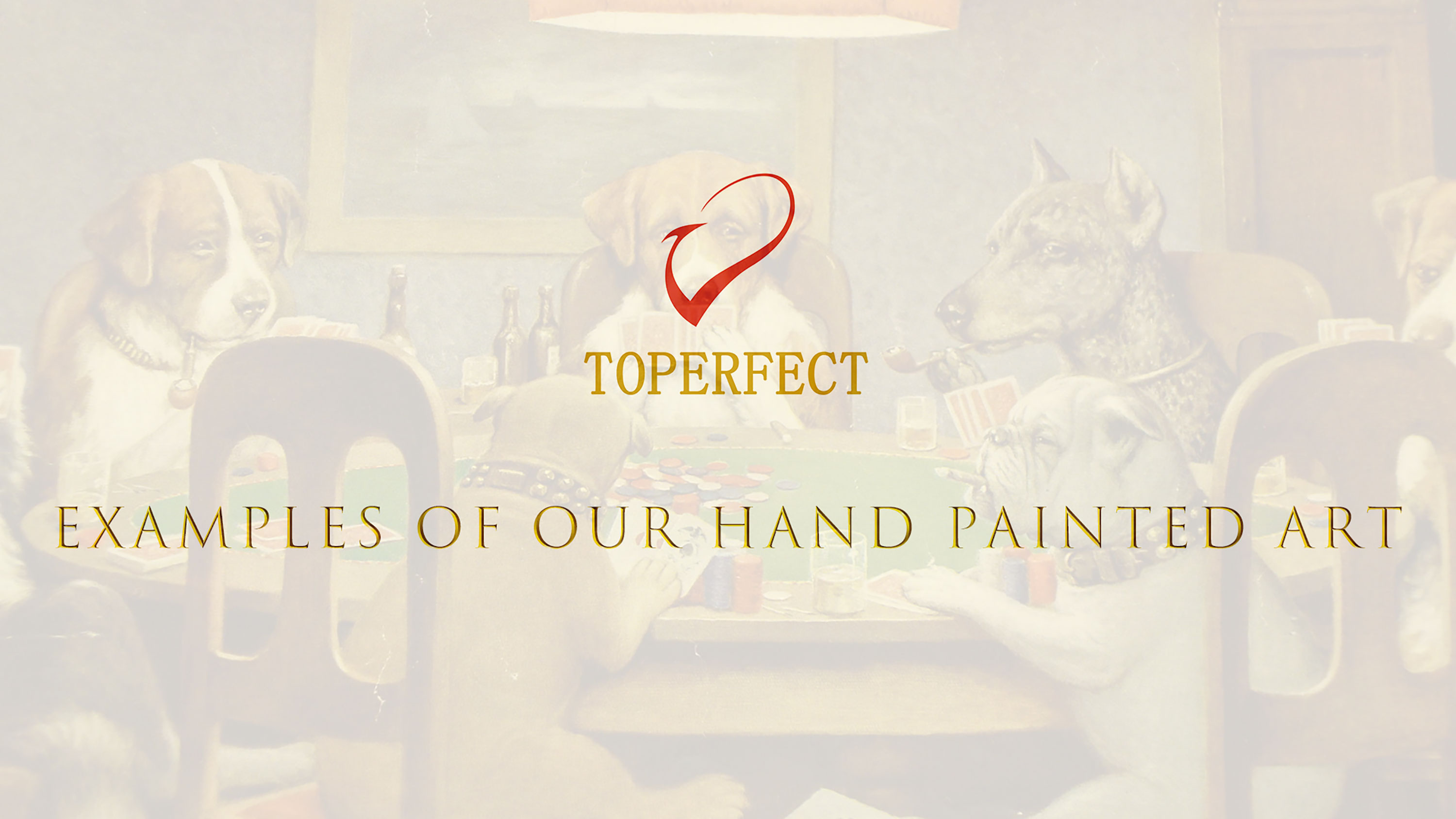 Tapisserie Murale "Chiens Jouant Au Poker" – Coton Tissé 52x36 – Déco Salle De Jeux