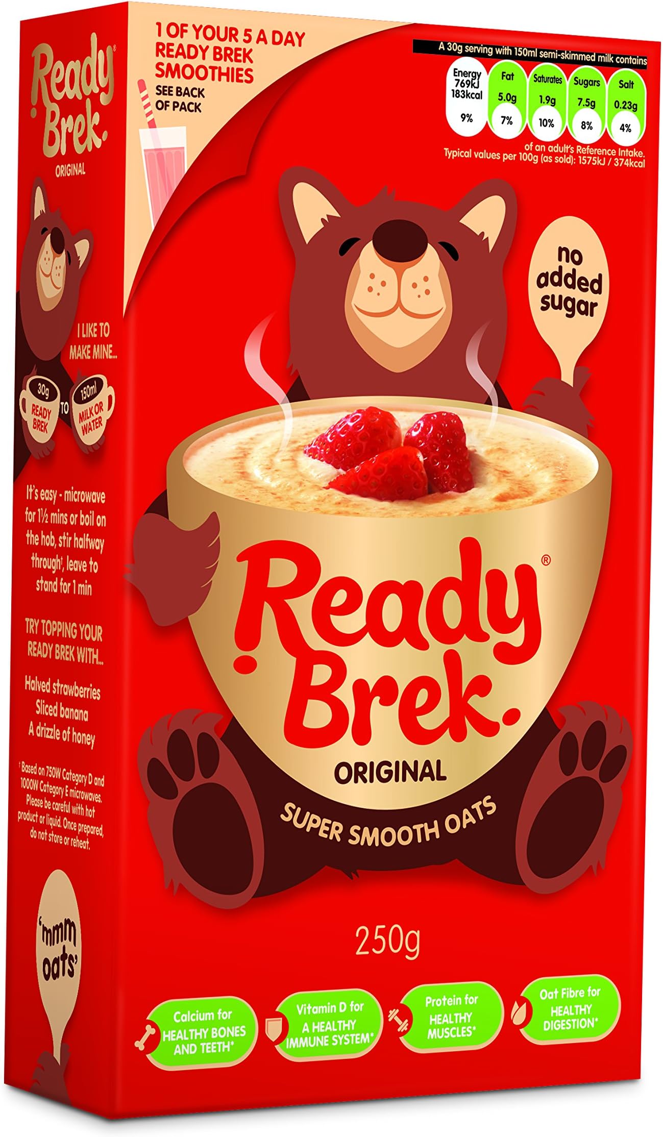 Ready Brek Original 250 g (Pack of 6)