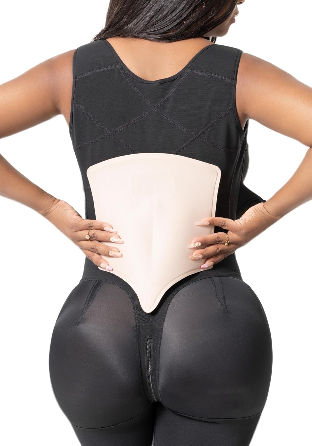 Snatched Body Tabla Lumbar Post Surgery for Lower Back | Lipo Compression Back Board for BBL Recovery | Tablas Postoperatorias para Liposuccion Beige