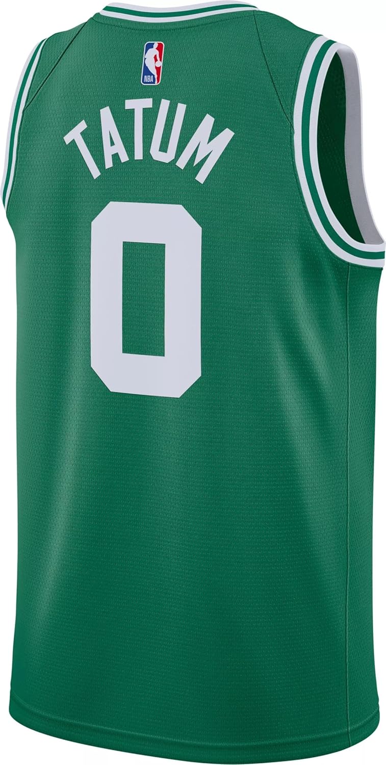 Jayson Tatum Boston Celtics NBA Kids Youth 8-20 Green Icon Edition Swingman Jersey - Image 3