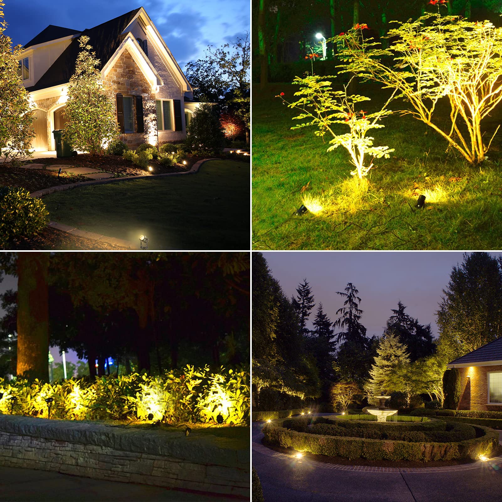 Spot LED Extérieur 6 Pack 6x3W 1680LM IP65 Blanc Chaud