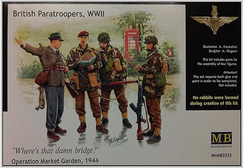 1/35 Figuras de paracaidistas británico, WWII – Operación Mercado Jardín 1944 " donde el Puente Que Damn? " – 4