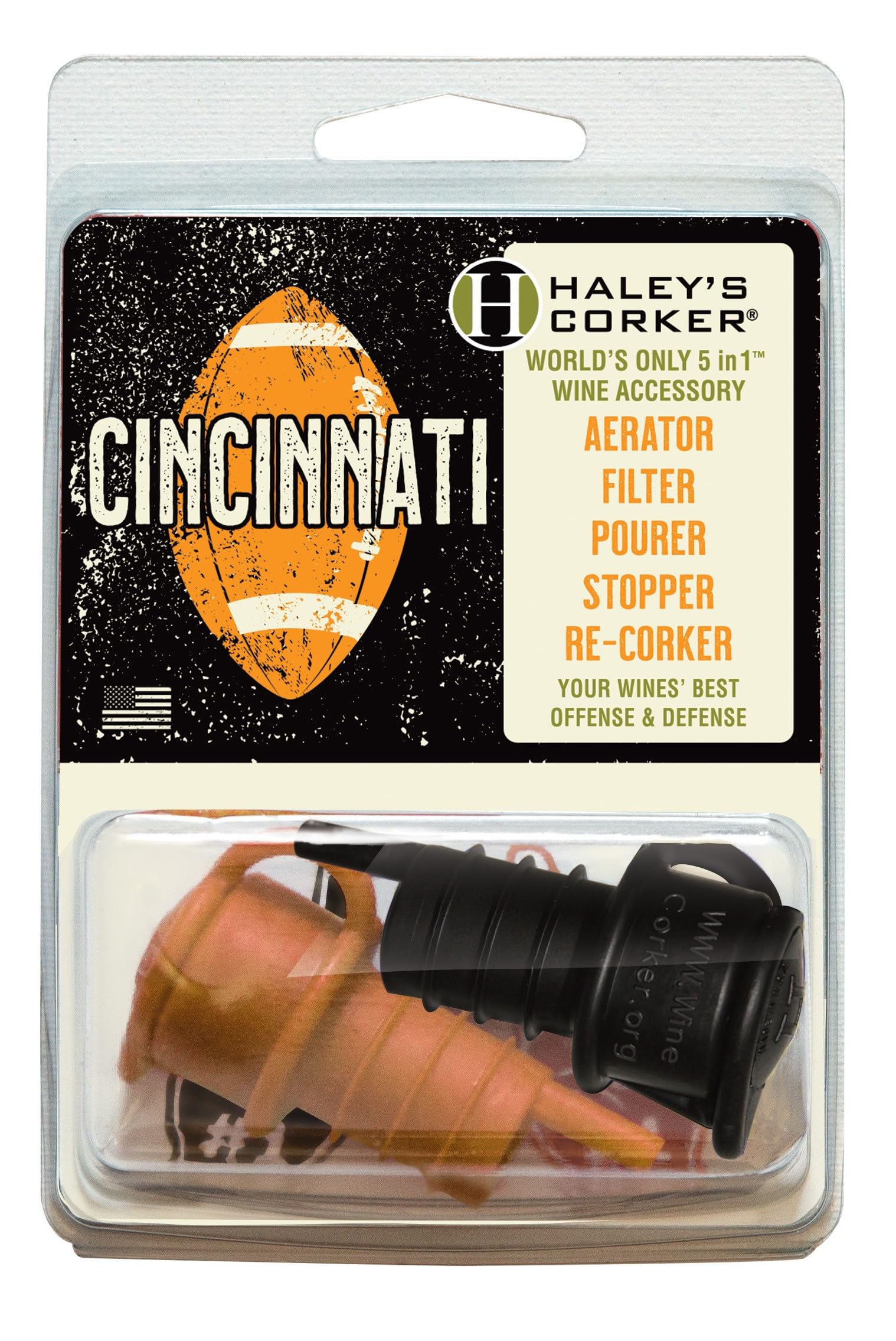 Cincinnati Haley's Corker 2-Pack Orange & Black