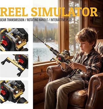 Fishing Rod Building Block Set 589+ Pcs STEM Hobby Decor Model Toy