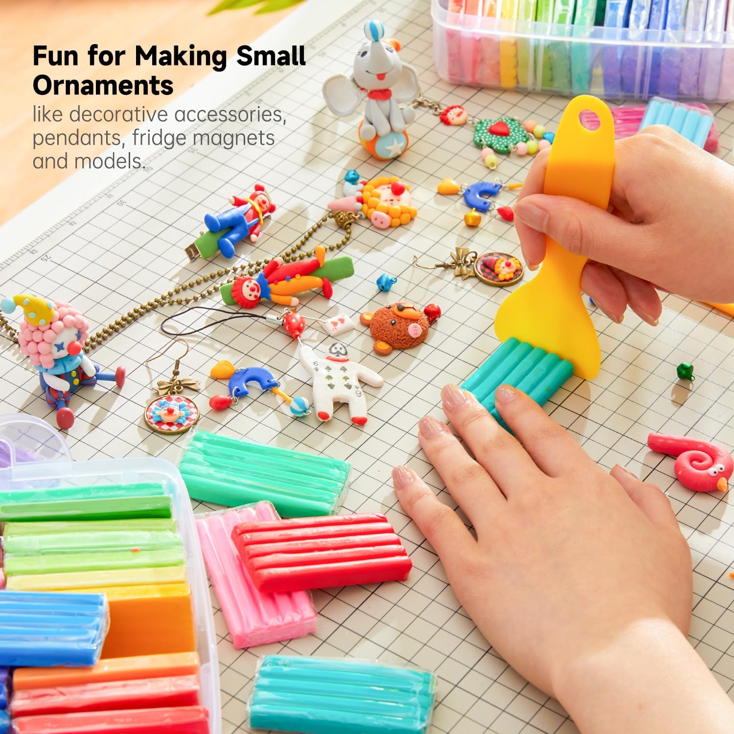 Shuttle Art 112 Colors Polymer Clay Kit, Oven Bake Clay for Kids, 20 Sculpting Tools, 16 Accessories, Non-Toxic, Non-Sticky DIY Crafts for Kids Adults