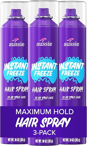 Aussie Instant Freeze Hair Spray — 10 oz, 3 Pack