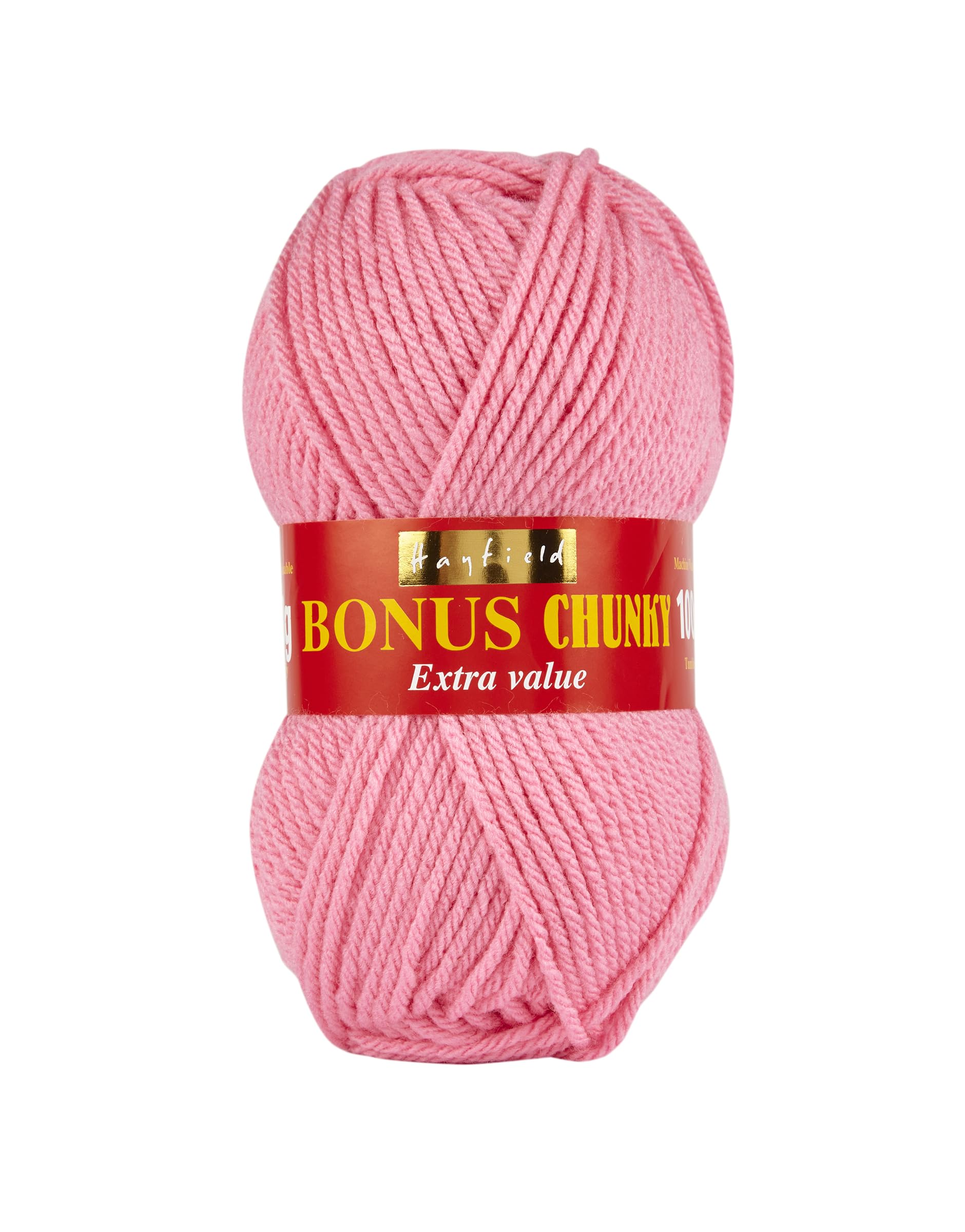 Hayfield Bonus Chunky Knitting Crochet Yarn Wool 5x100g Balls - 992 Pink