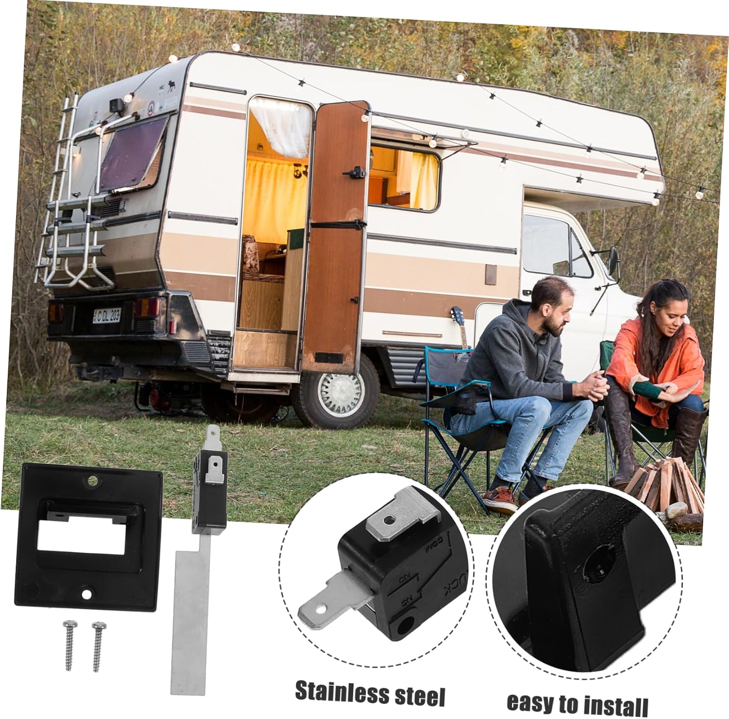 ULTECHNOVO Rv Furnace Sail Kit with Bracket for Various Rv Models Over Temperature