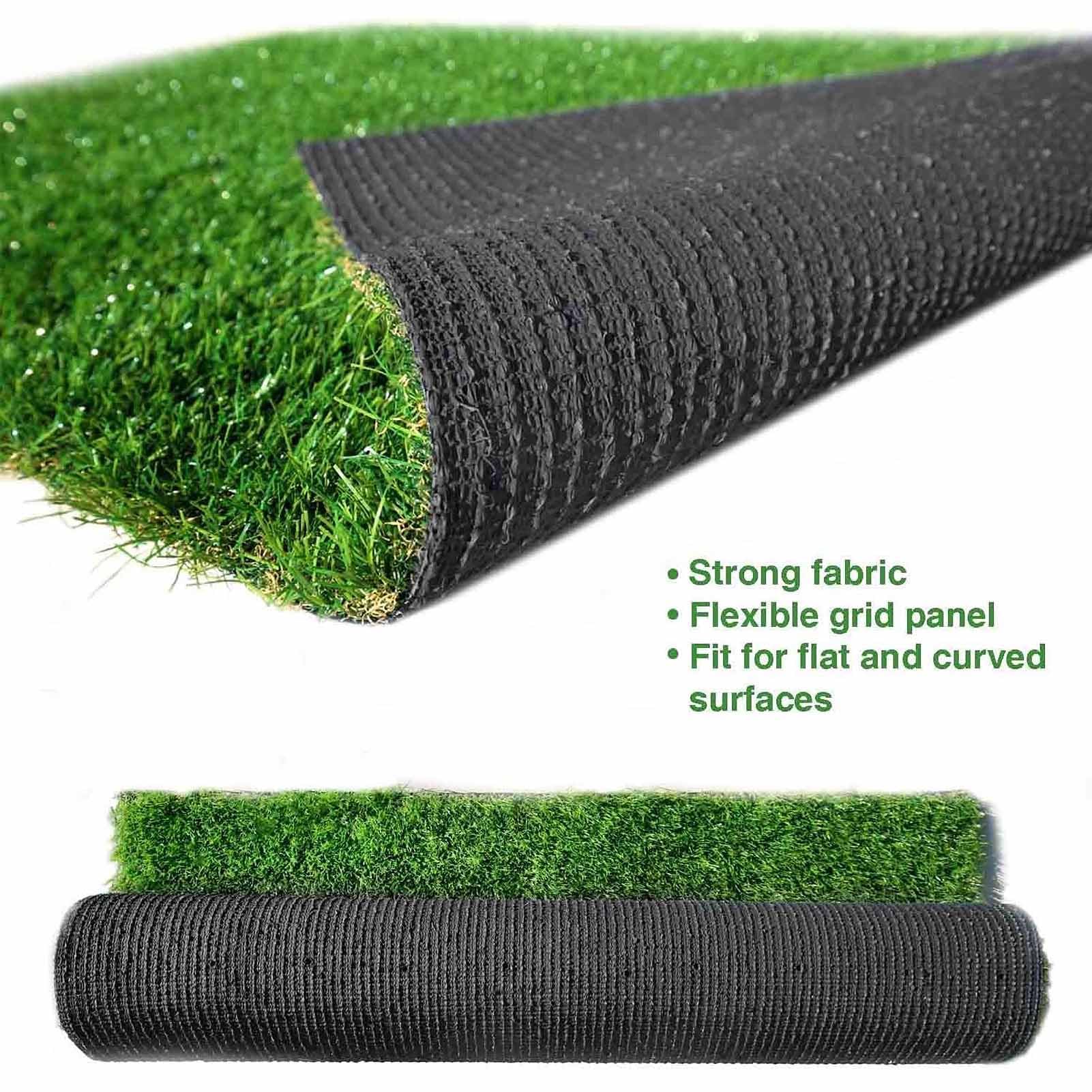 Tappeto erboso in erba artificiale verde per interni ed esterni 50 x 200 cm Tappeto in erba finta/tappetino per animali domestici con retro in gomma