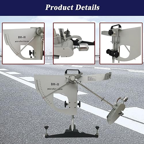 Miniatura 5 de TECHTONGDA probador portátil de resistencia de deslizamiento de aleación de hierro fundido base péndulo probador BM-III