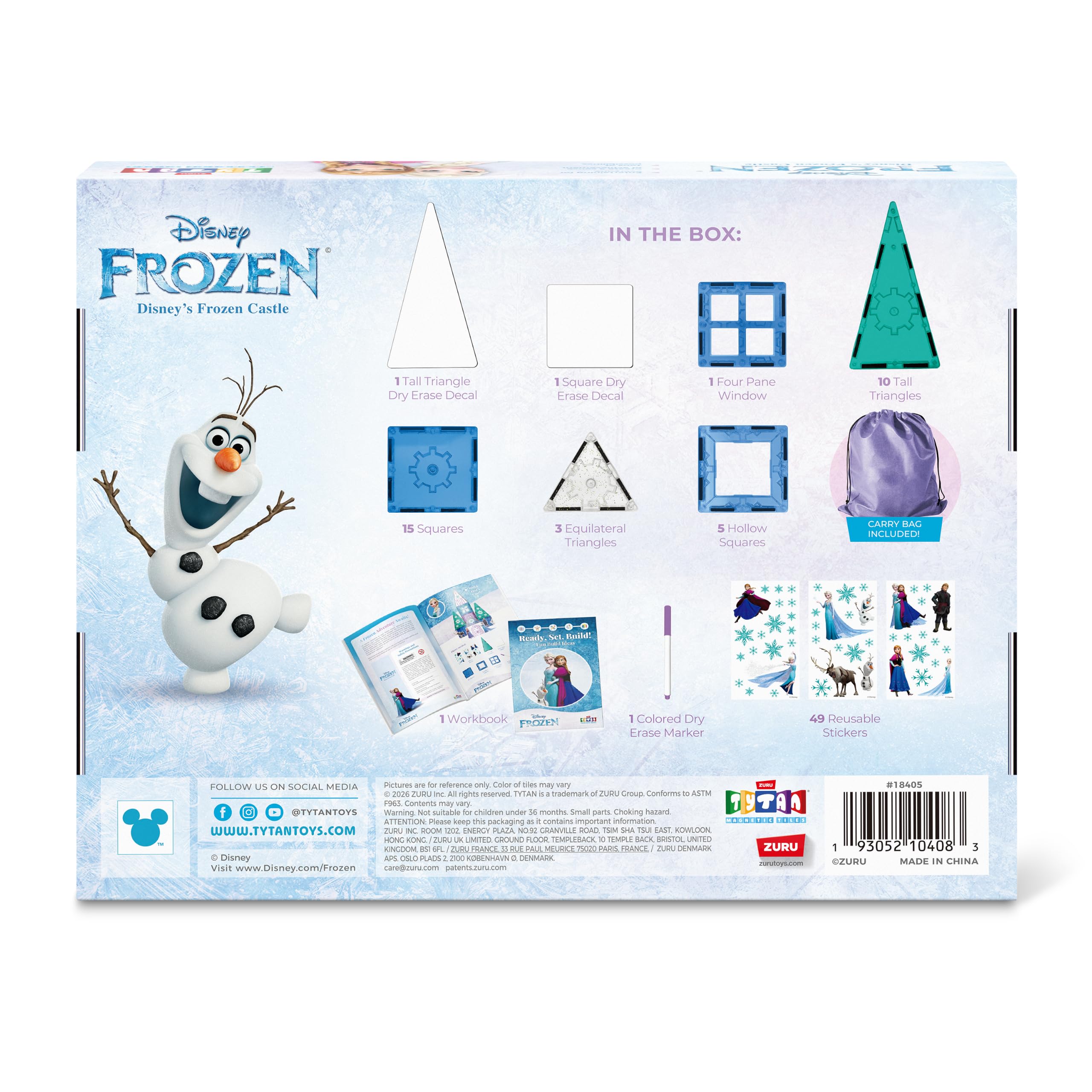 Disney Frozen Magnetbausteine, 41-teiliges Spielset S1
