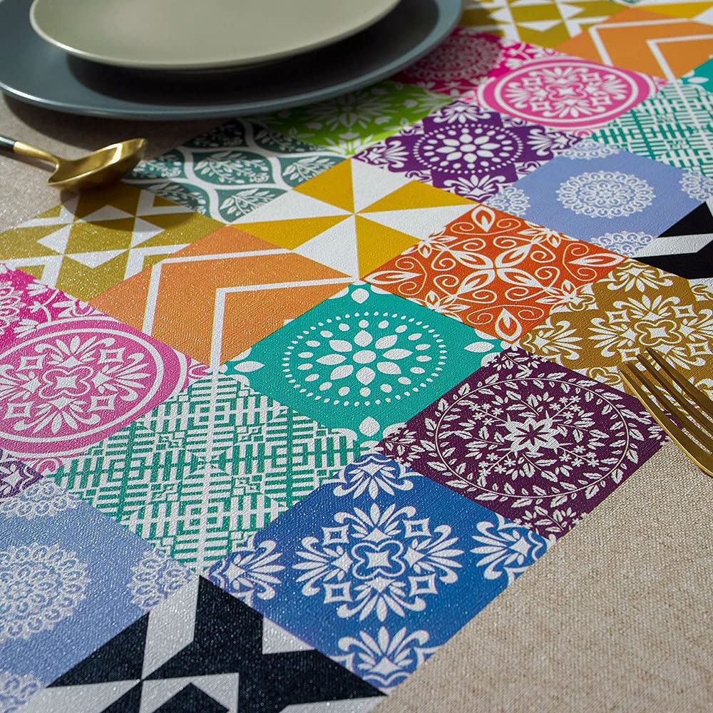 FWZJ Nappe PVC Impression Nappe D'hôtel De Style Pastoral Nappe