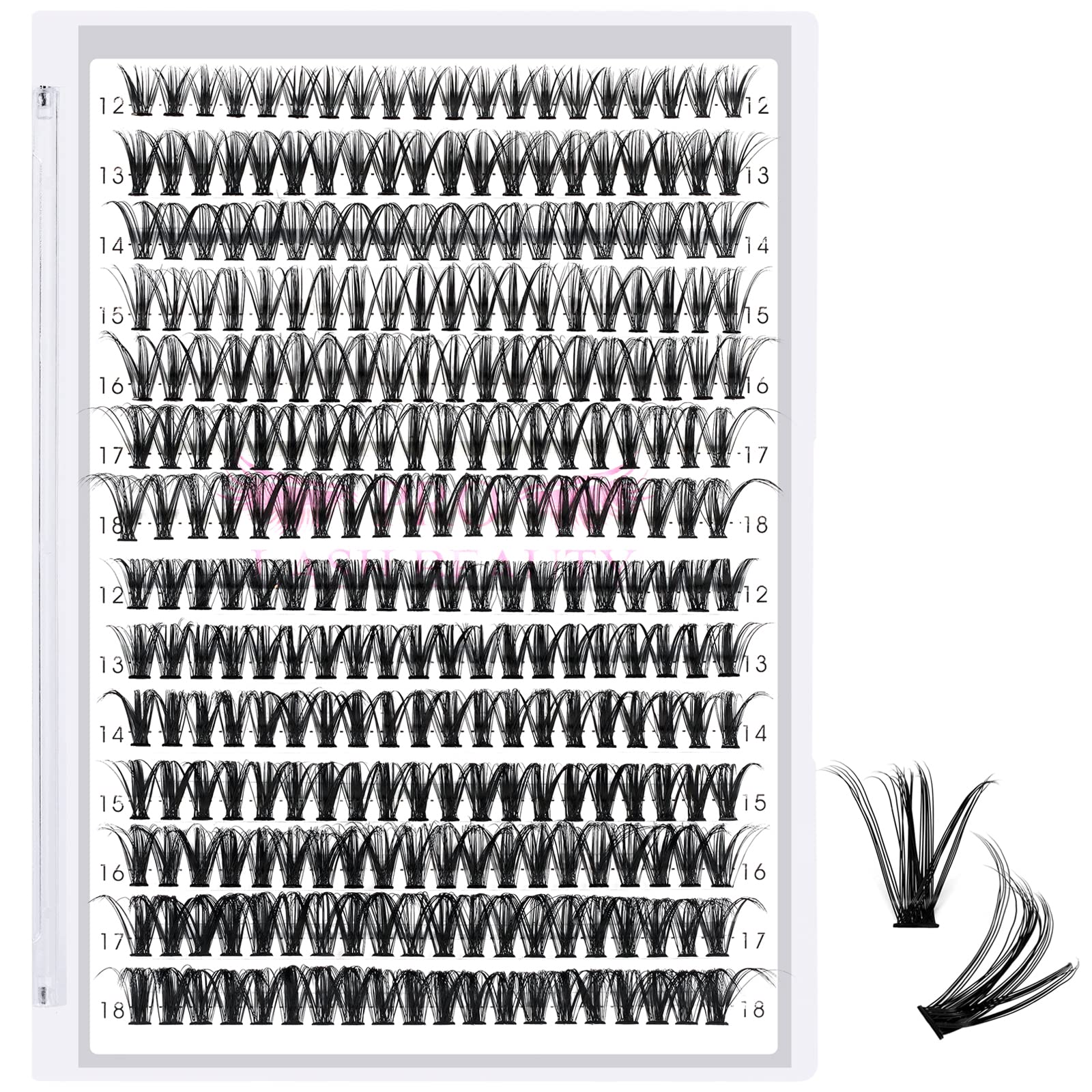 280 Pcs Individual Lashes Lash Clusters 12-14-16-18 Mixed Cluster Lashes that Look Like Eyelash Extensions 30D 40D Mixed