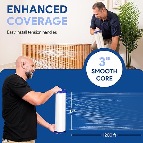 Miniatura 59 de International Plastics Co. Película elástica de plástico de 18 pulgadas 1200 pies 500% de capacidad de estiramiento